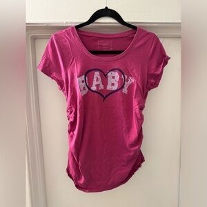Motherhood sleepwear pink short sleeve t-shirt size‎ medium